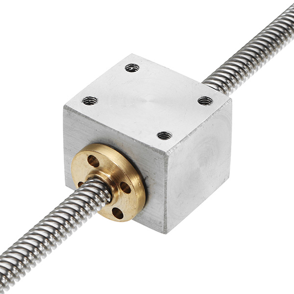 Machifit T8 500mm Lead Screw Set with Nut Housing Bracket Mounted Ball Bearing and Shaft Coupling fo