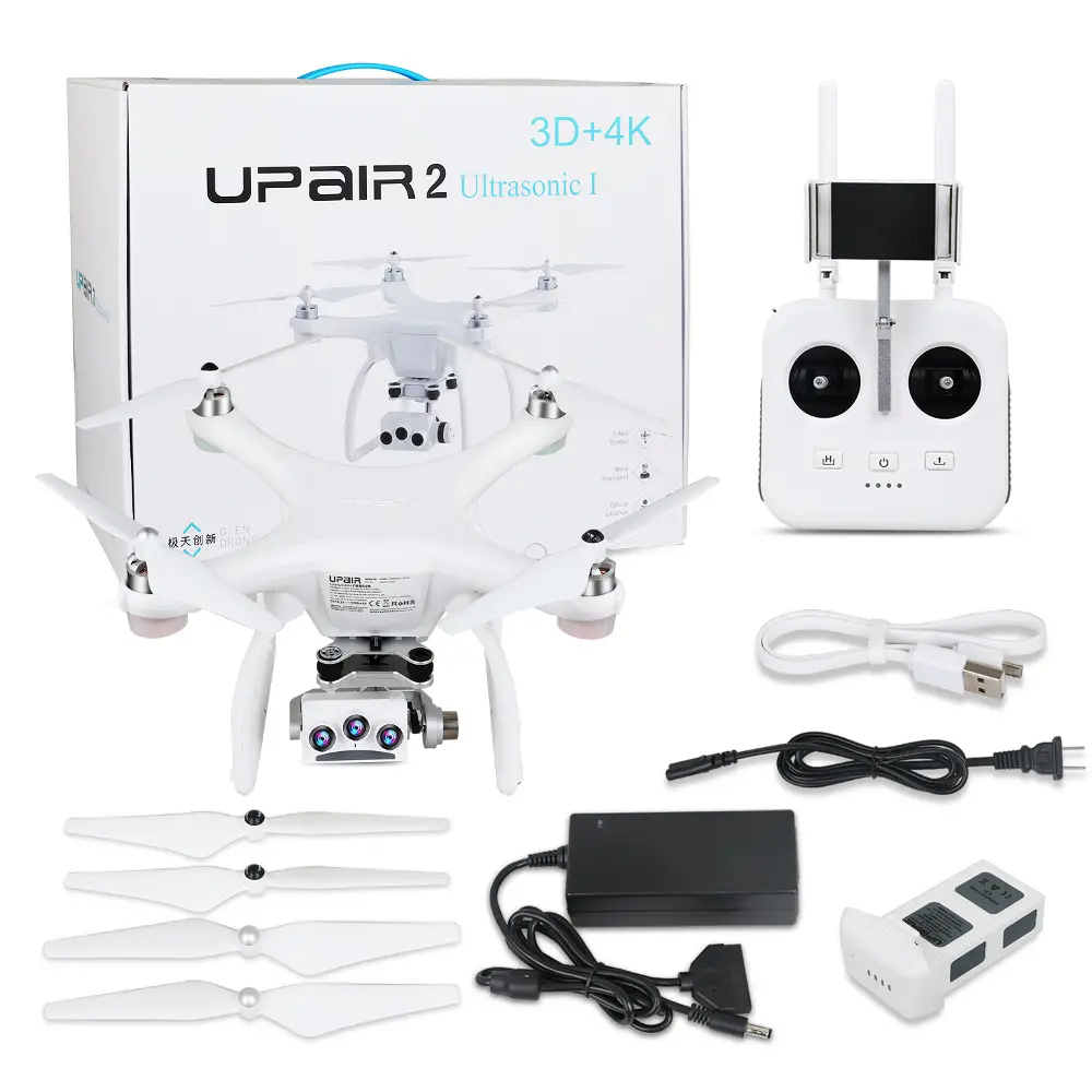 UPair 2 อัลตราโซนิก 5.8 กรัม 1 กิโลเมตร FPV 3D + 4 พัน + 16MP กล้อง ด้วย 3 แกน Gimbal GPS โดรน โดรน RTF