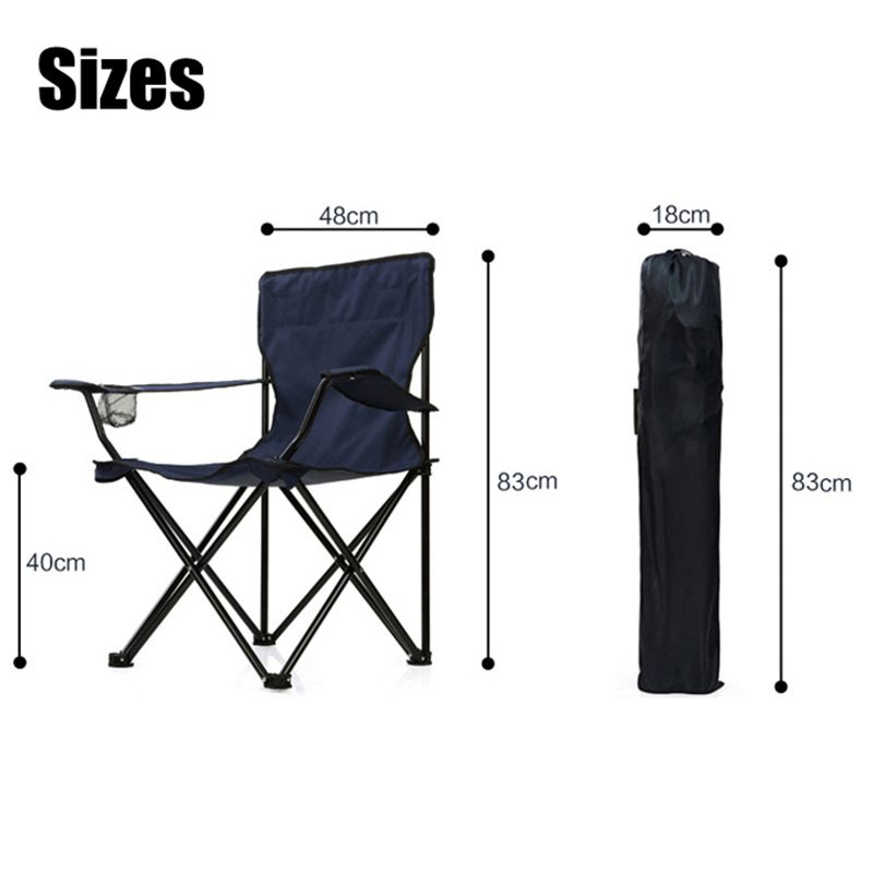 50x50x80cm Folding Camping Fishing Chair Seat Portable Beach Garden Outdoor Furniture Seat