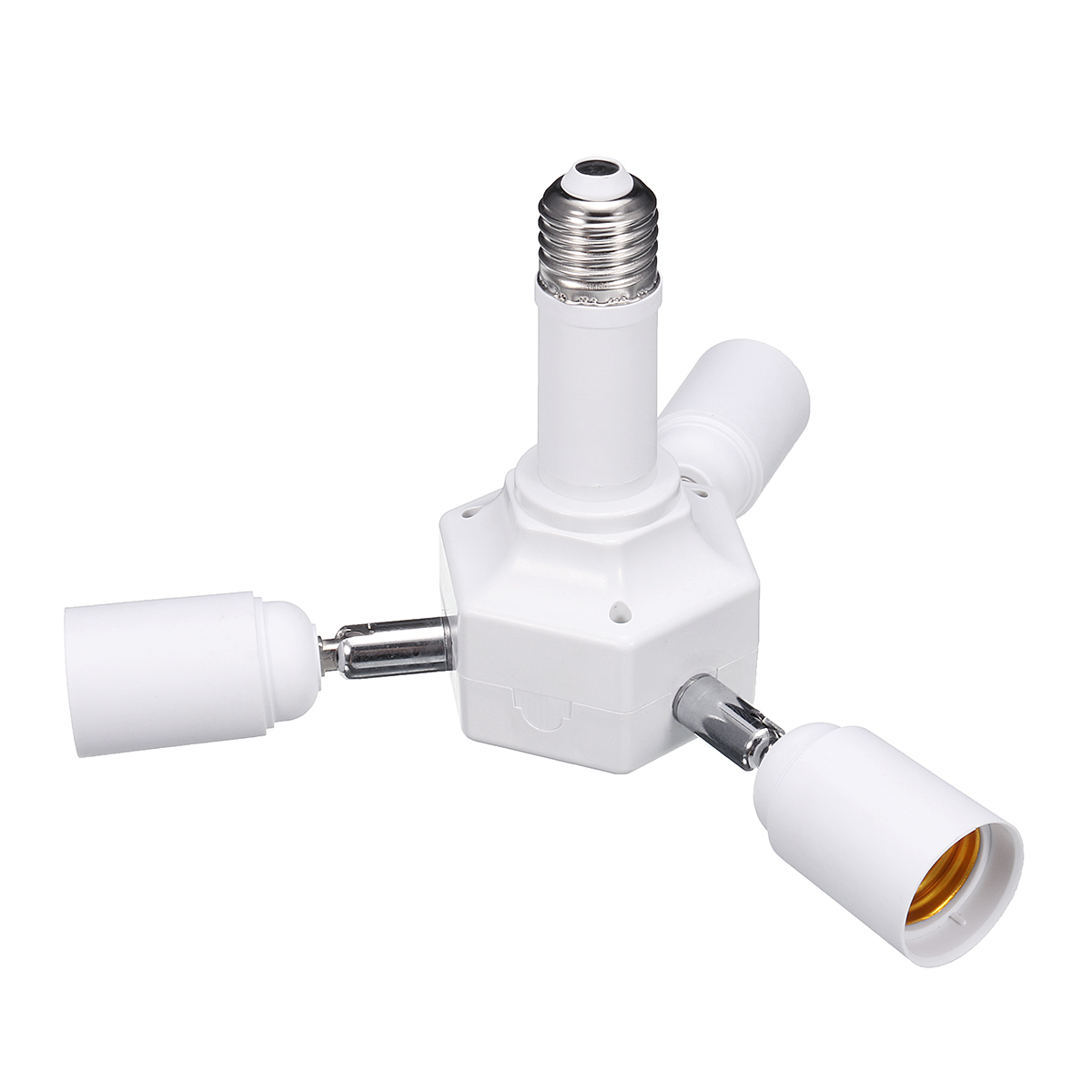 3 In 1 6 In 1 Adjustable E27 Led Light Lamp Bulb Adapter Converter Split Splitter Base Socket