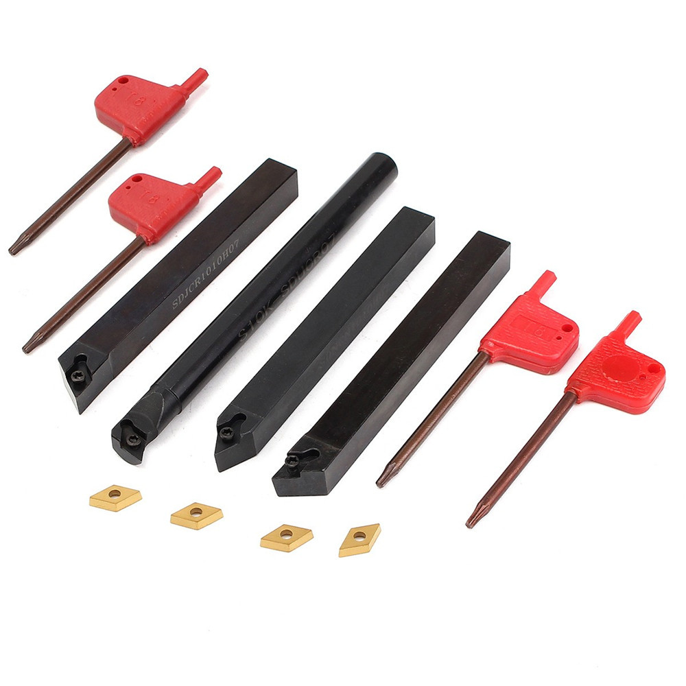 S10K-SDUCR07 SDJCR1010H07 SDJCL1010H07 SDNCN1010H07 10mm Turning Tool Holder and 4pcs DCMT070204 Ins