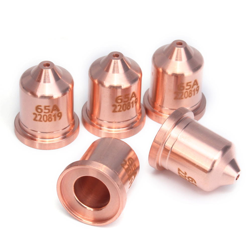 5pcs 220819 65A Electrode Tip mondstuk Cutting Plasma Cutter Accessories for HRT/MRT