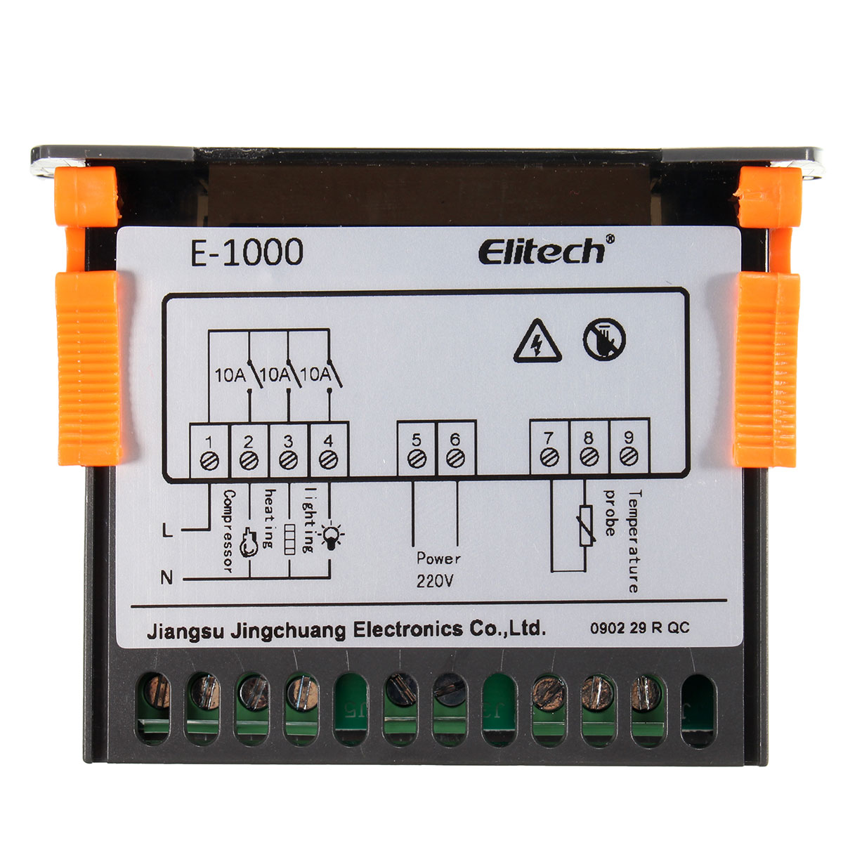 V touch. Digital Controller LCD temperature reading