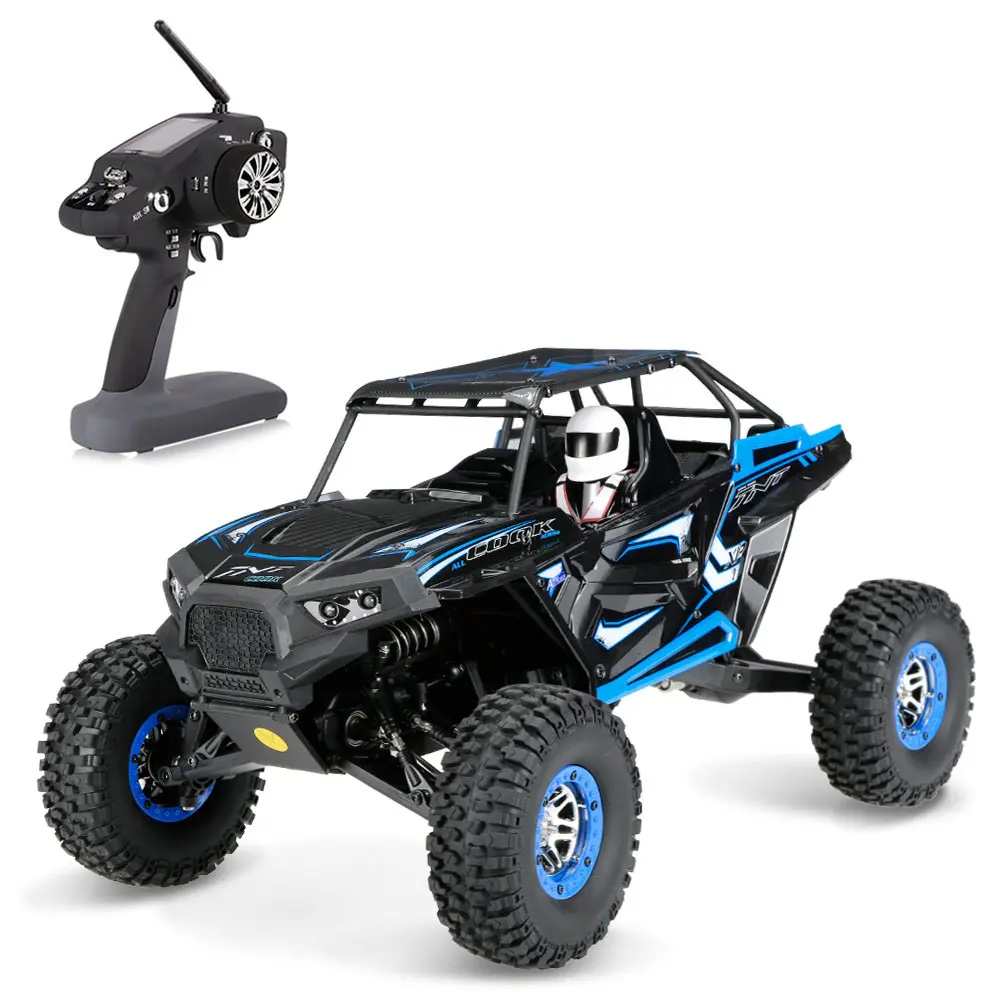 Wltoys 10428B 1/10 2.4 กรัม 4WD 30 กิโลเมตร / ชั่วโมง Rc รถ ร็อคตีนตะขาบยานพาหนะปีนเขารถบรรทุก RTR รุ่น