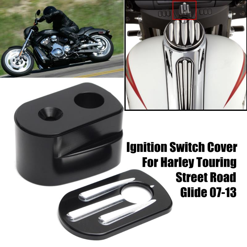 Shallow Cut Ignition Switch Cover for Harley Touring Street Road Glide 14 15 16 