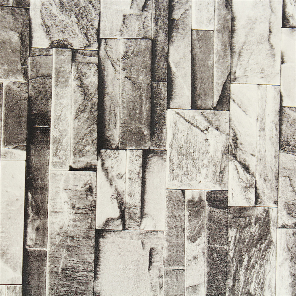 1 x Realistic Stacked Brick Stone Background Wallpaper