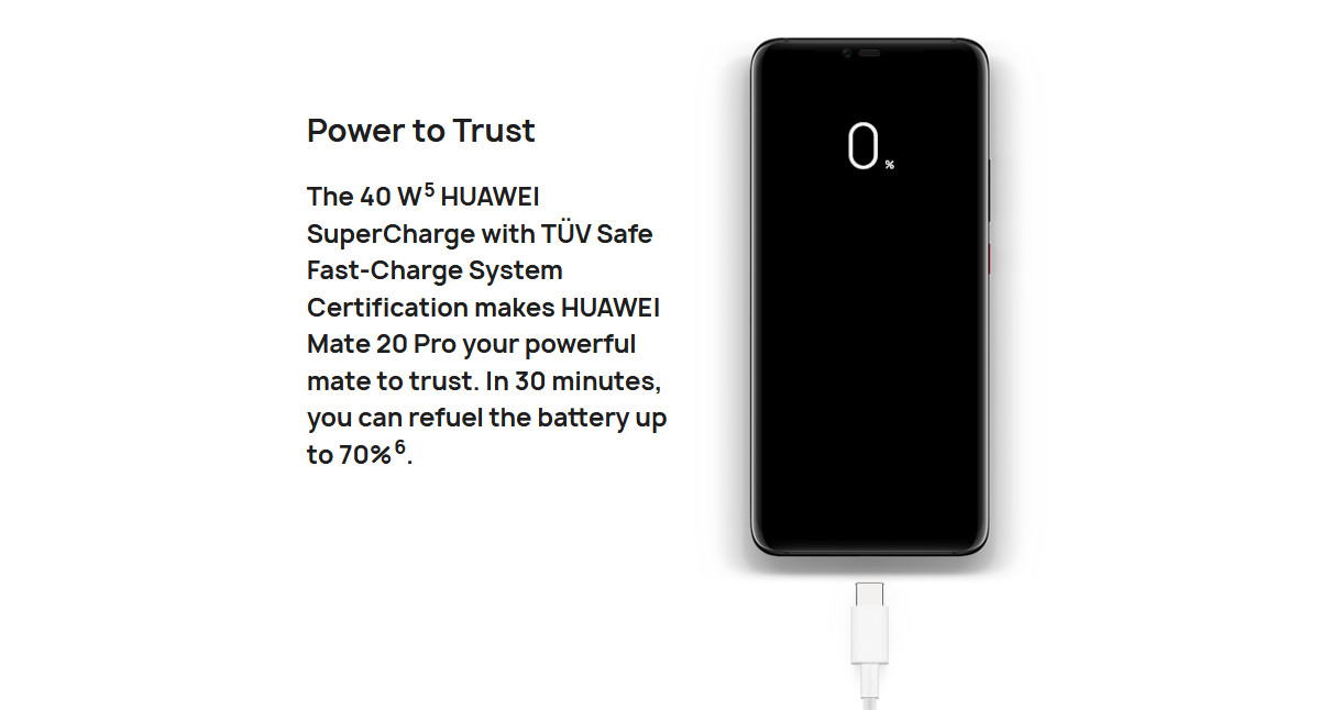Huawei Mate 20 Pro Câmera Traseira Traseira 6,39 polegadas 6 GB RAM 128 GB ROM Kirin 980 Octa core 4G Smartphone