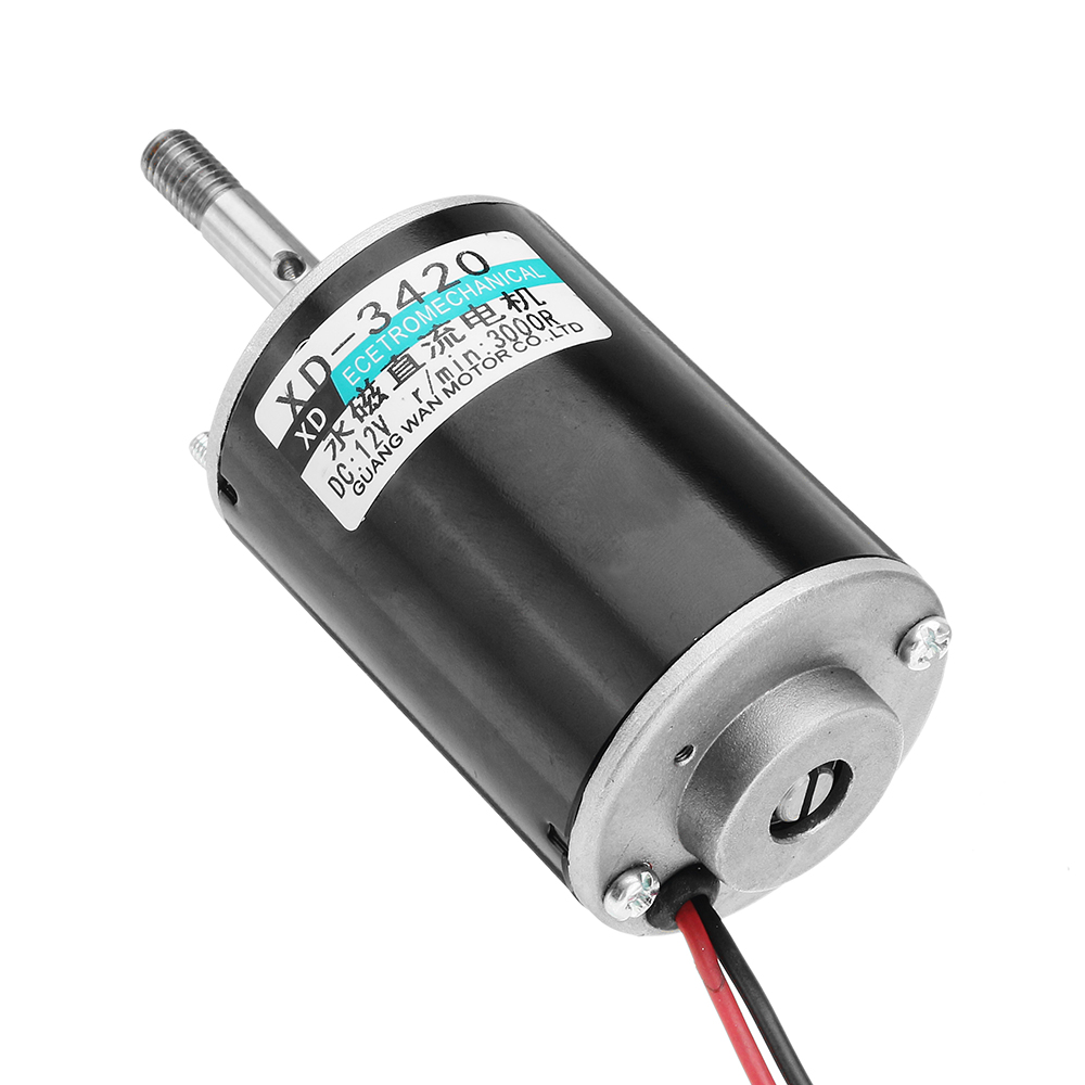 Machifit 3420 Motor 12V 3000rpm Permanent Magnet Motor DC Motor for DIY Generator