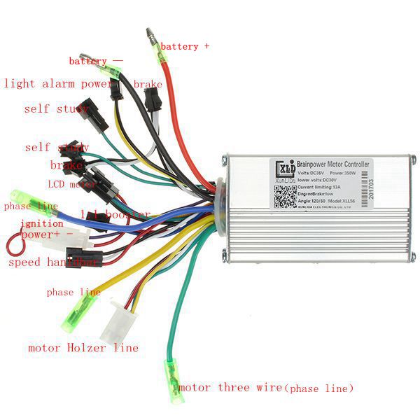 24/36/48 v 350 watt motor brushless geschwindigkeit controller lcd