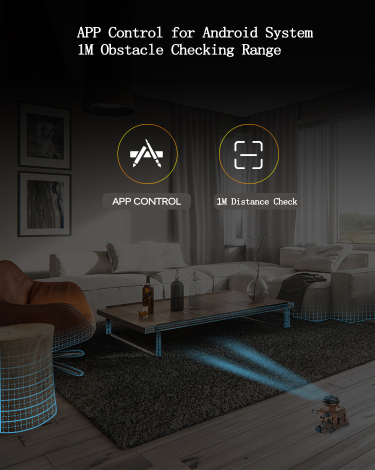 TECHING DIY Traiblazers 1 Self-assembled APP Control Smart Delicate Robot for Android System