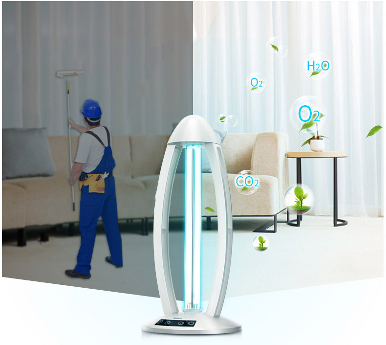 38W UV Lumière 220V Désinfection domestique Ozone Hôpital Intérieur UV Lampe de stérilisation