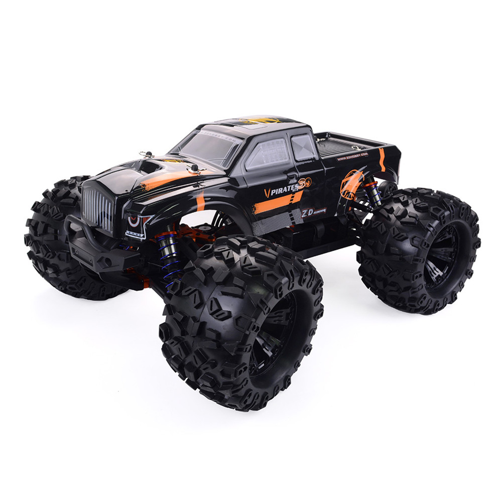 ZD แข่ง MT8 Pirates3 1/8 2.4G 4WD 90 กม / ชมไฟฟ้า Brushless รถ RC โลหะ Chassis รุ่น RTR