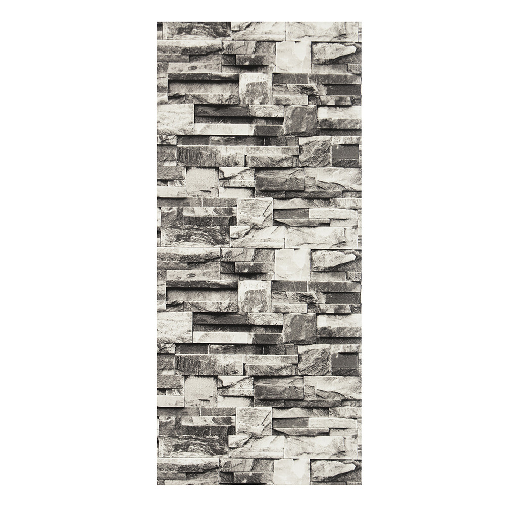 1 x Realistic Stacked Brick Stone Background Wallpaper