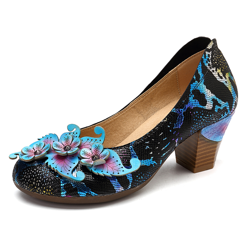 De Escarpins Cuir Serpent Socofy Chez En Véritable Banggood Peau FJlKc1
