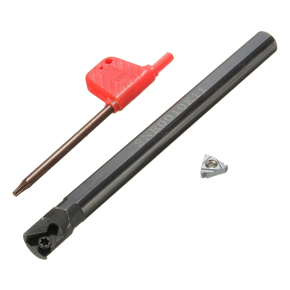 SNR0010K11 Internal Lathe Threading Boring Turning Tool Holder with 11IR AG60 Insert
