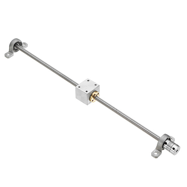 Machifit T8 500mm Lead Screw Set with Nut Housing Bracket Mounted Ball Bearing and Shaft Coupling fo