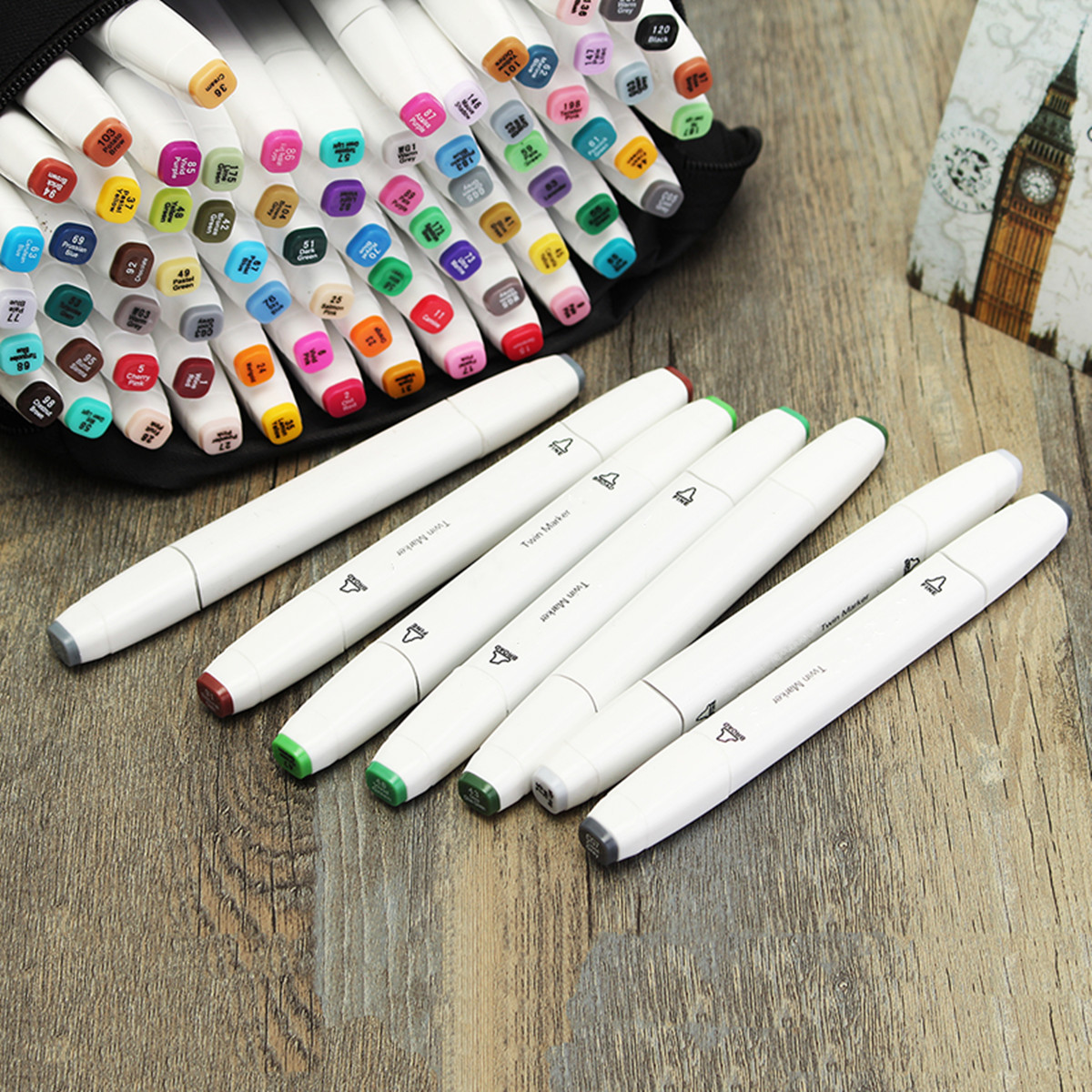 80 renk anime sanat marker cift kafa eskiz alkol isaretleyici kalem set