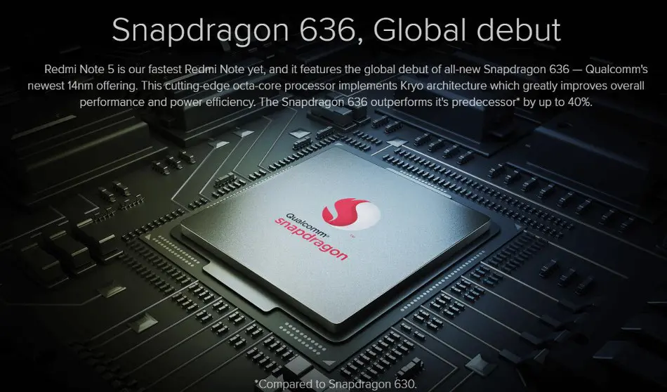 Xiaomi Redmi Note 5 Global Version 5.99 inch 3GB RAM 32GB ROM Snapdragon 636 Octa core 4G Smartphone