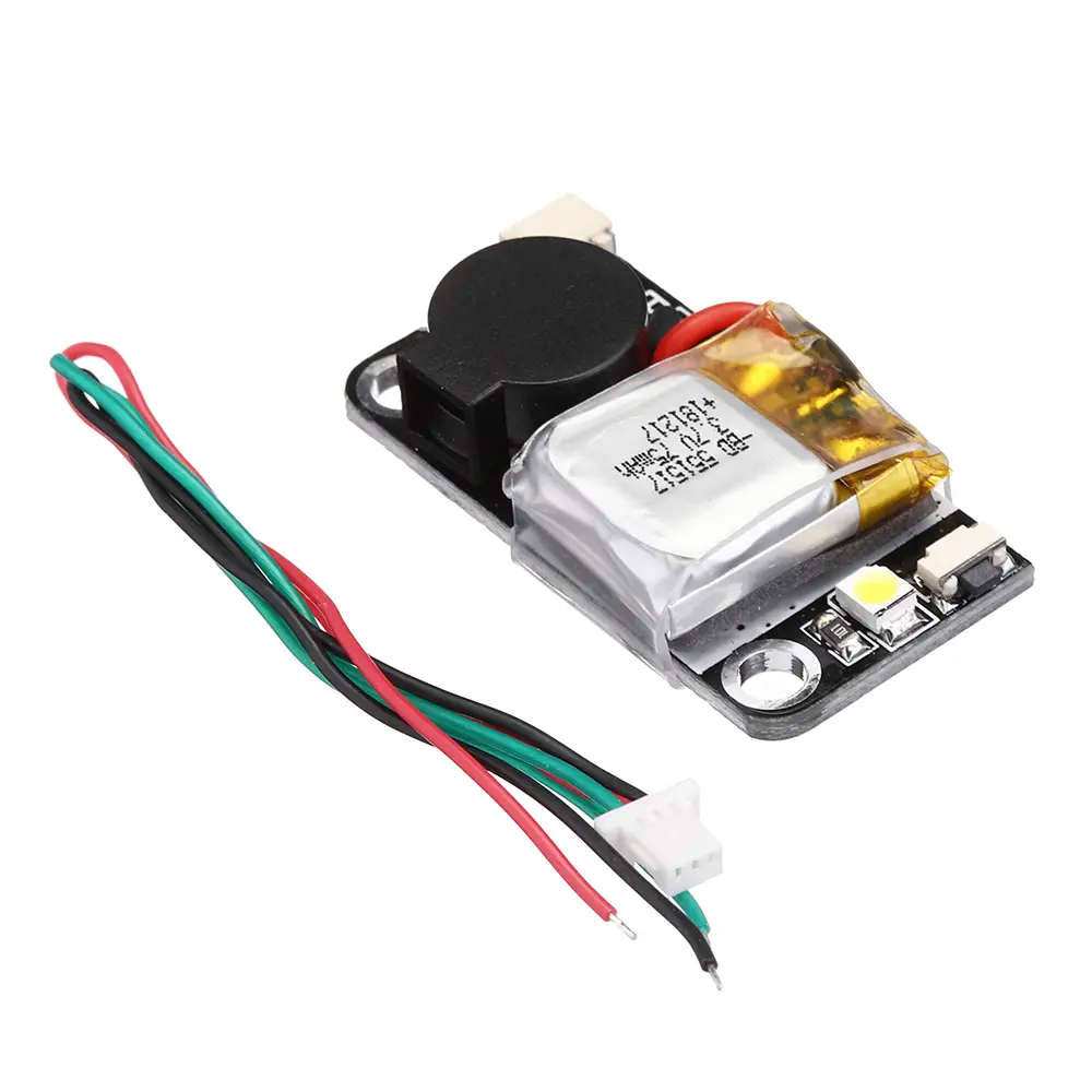 URUAV UR6 5V 110dB BB Allarme Buzzer Mini Tacker 36x18mm con Lipo Batteria luce a led per RC Drone FPV Racing