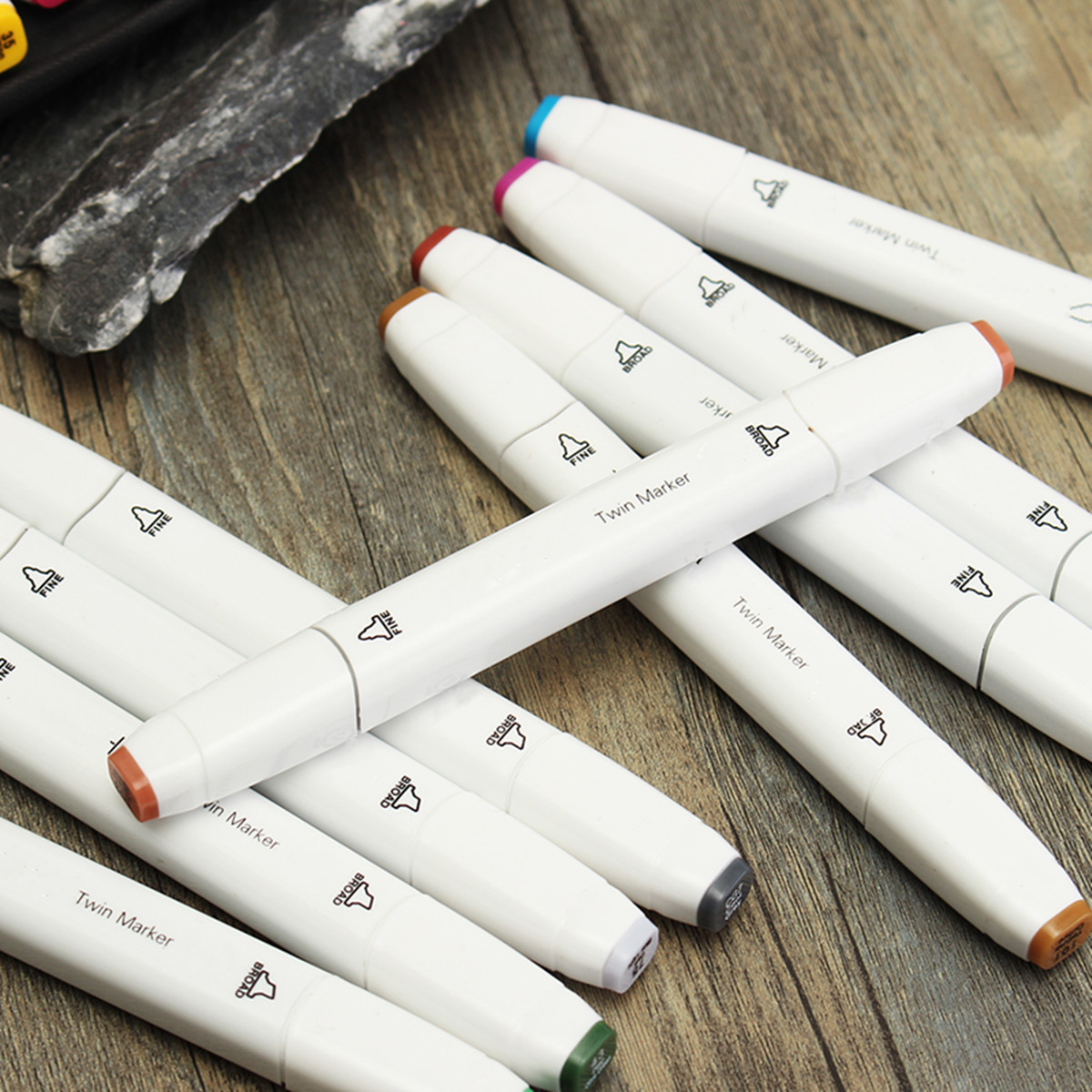 80 renk anime sanat marker cift kafa eskiz alkol isaretleyici kalem set