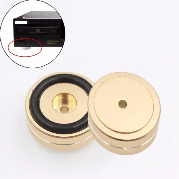 4pcs 40x15mm Isolation Speaker Stand Base Turntable Golden Feet Pad 4pcs 40x15mm Isolation Speaker Stand Base Turntable Golden Feet Pad
