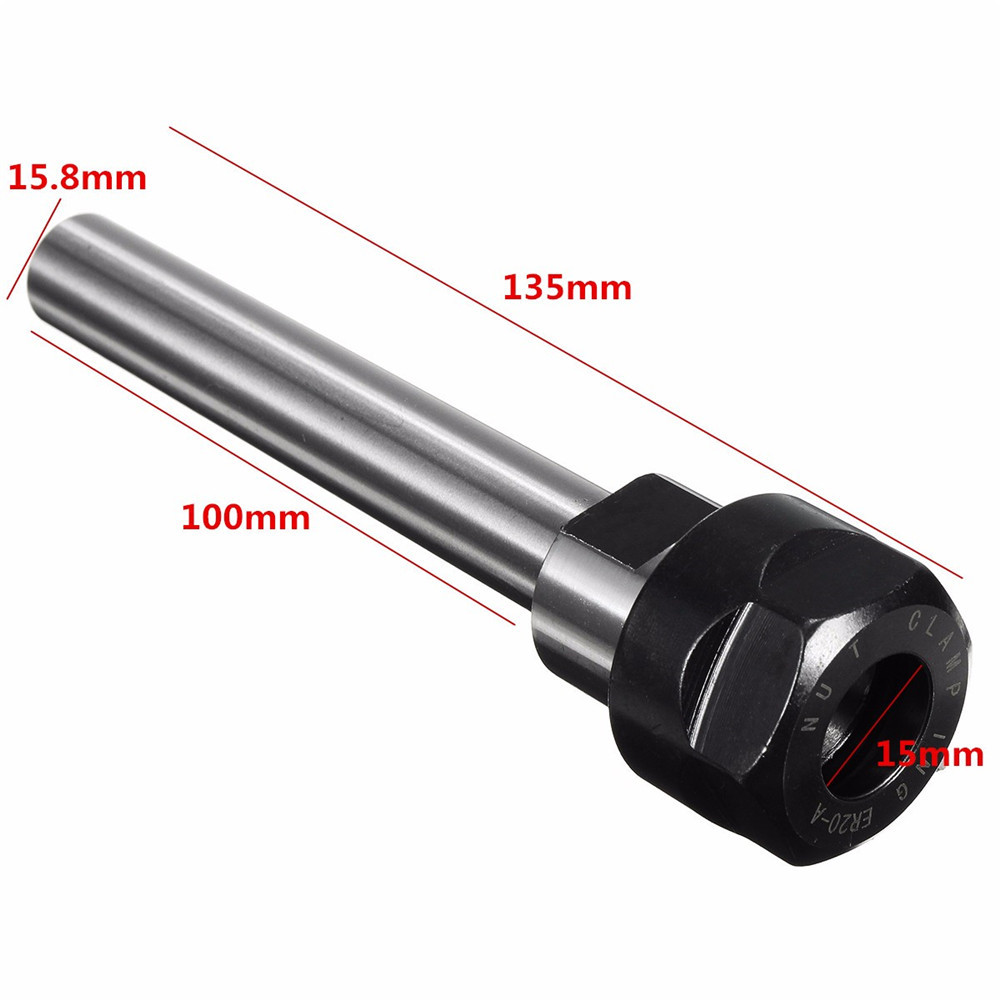 C5/8-ER20-100 Straight Shank Collet Chuck Holder CNC Milling Tool
