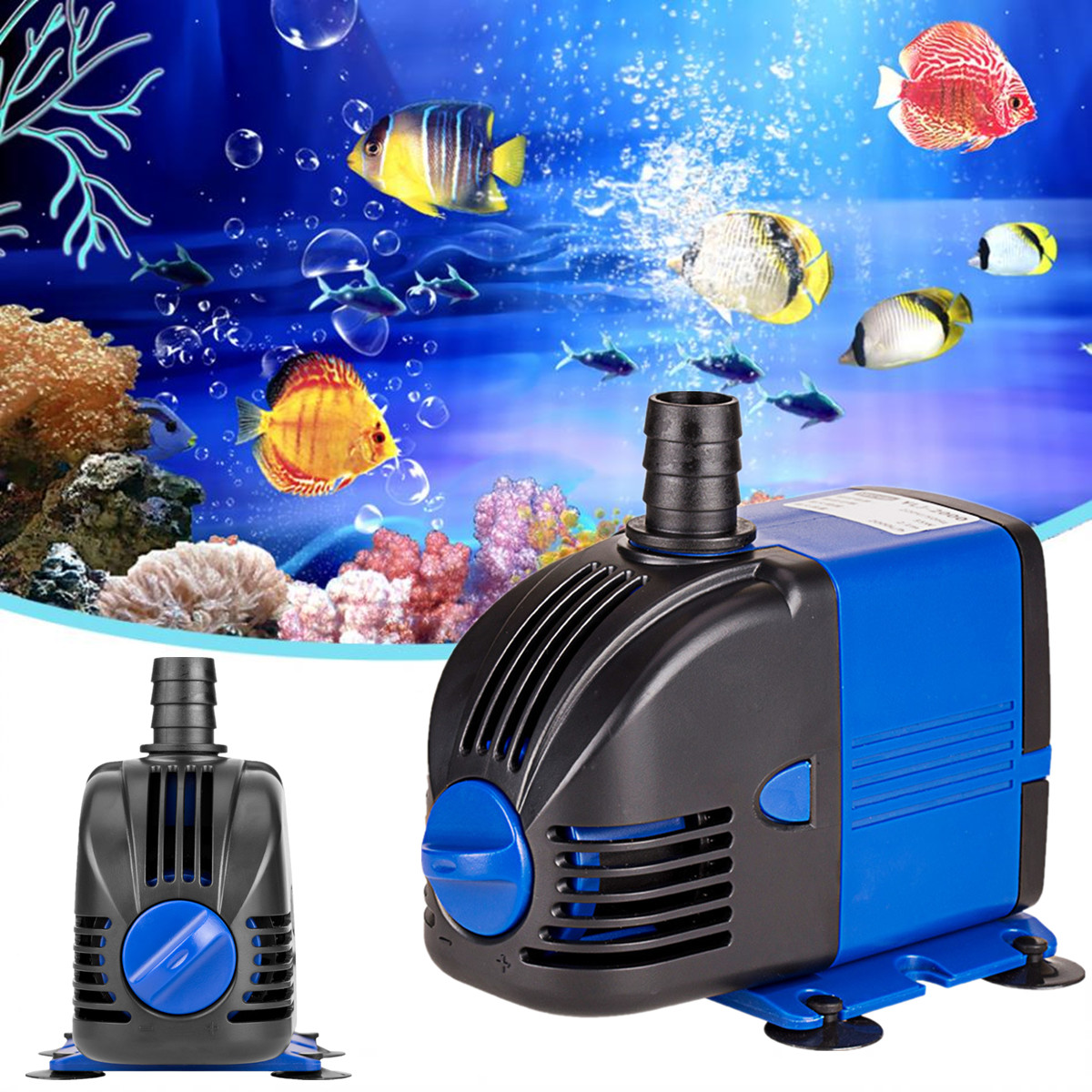 220 240v Pompe à Eau Submersible Powerhead Aquarium Fish Tank Fontaine Hydroponique Pompe 3550 60w