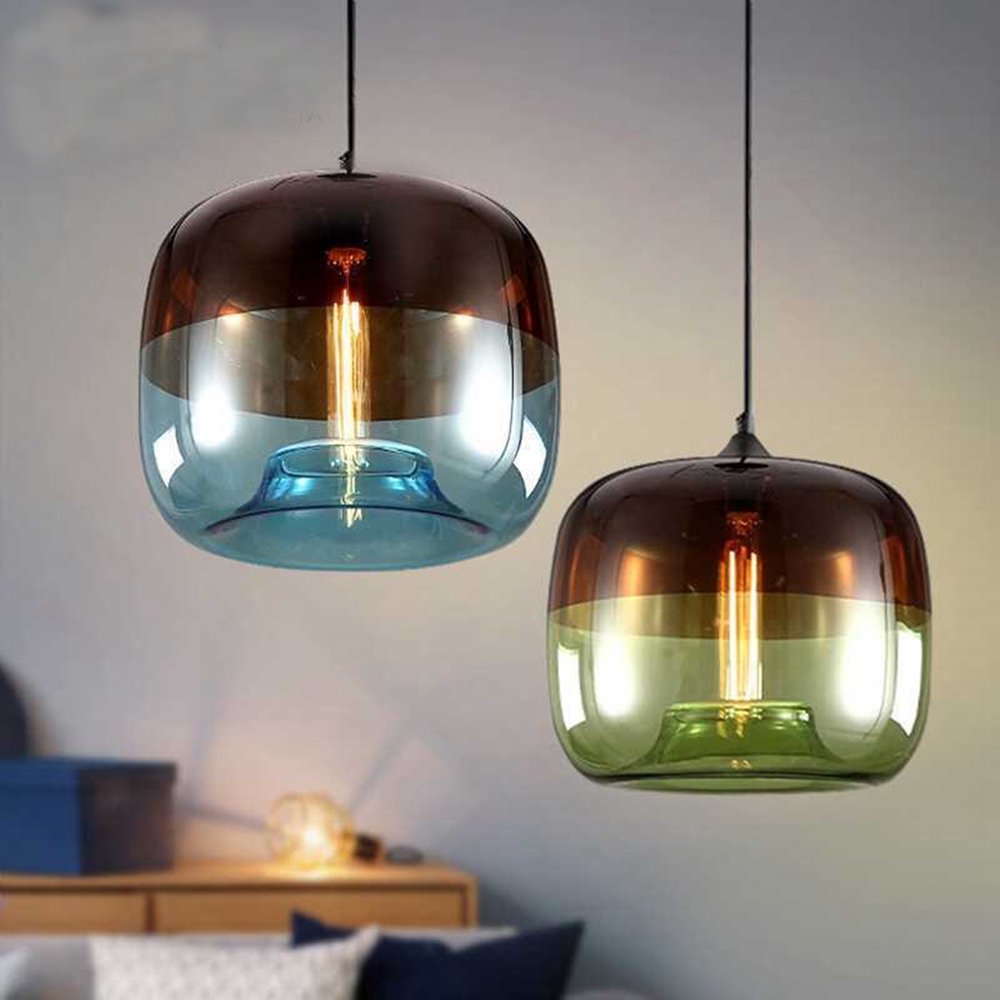 Moderne Nordic Style Glaskugel Pendelleuchte Decke Kronleuchter Leuchte Wohnzimmer Restaurant Dekor