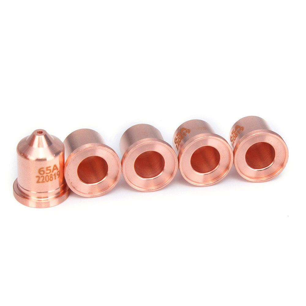 5pcs 220819 65A Electrode Tip mondstuk Cutting Plasma Cutter Accessories for HRT/MRT