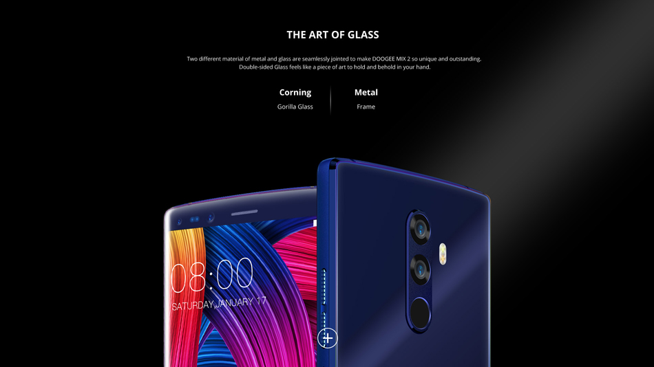 DOOGEE MIX 2 5.99 Inch Facial Recognition 6GB RAM 64GB ROM Helio P25 Octa-Core 4G Smartphone
