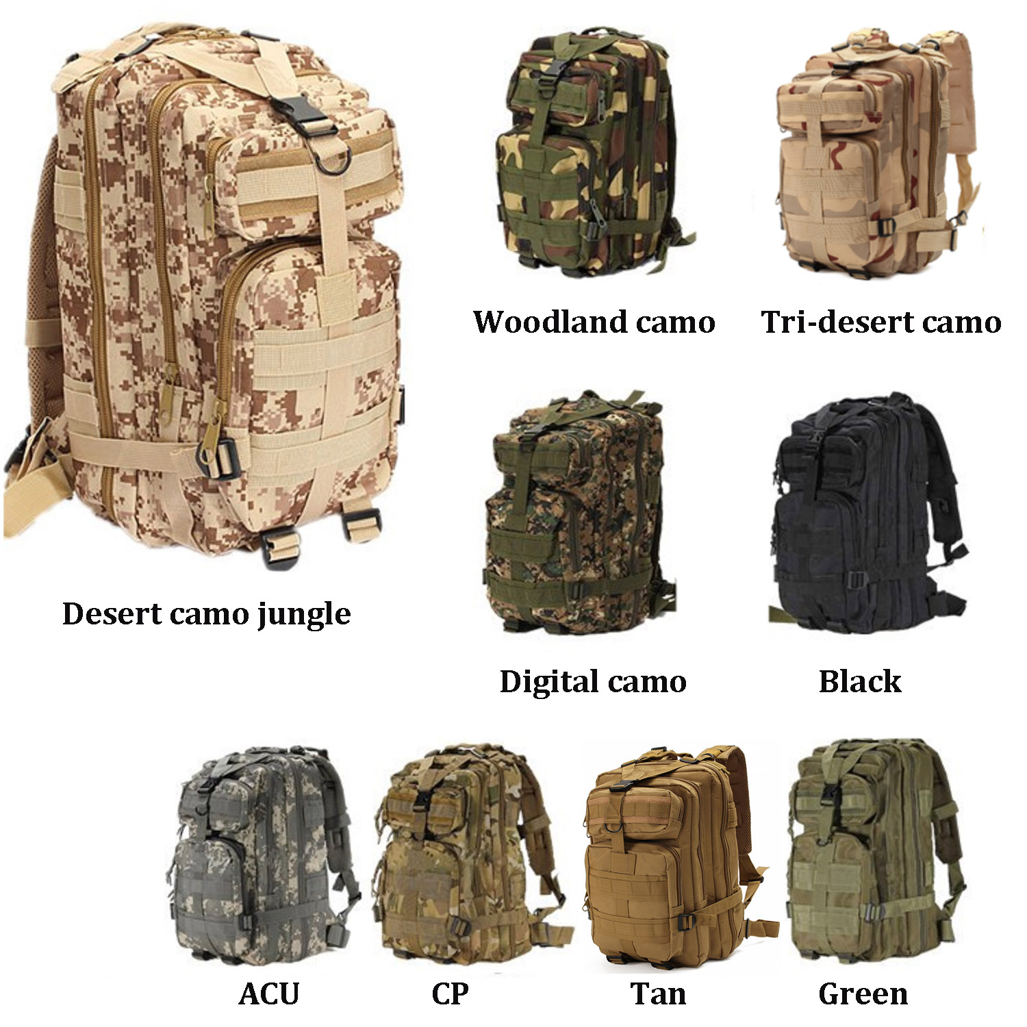 Impermeável Ao 600d Ipree® Mochila Nylon Livre Tática Ar Camuflagem 30l Caminhada c3AjLR54q