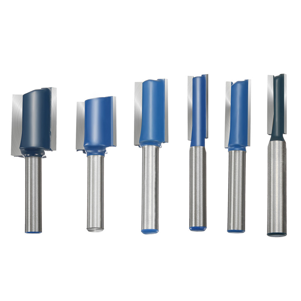 6pcs 1/4 Inch Shank Router Bit Set Woodworking Cutter
