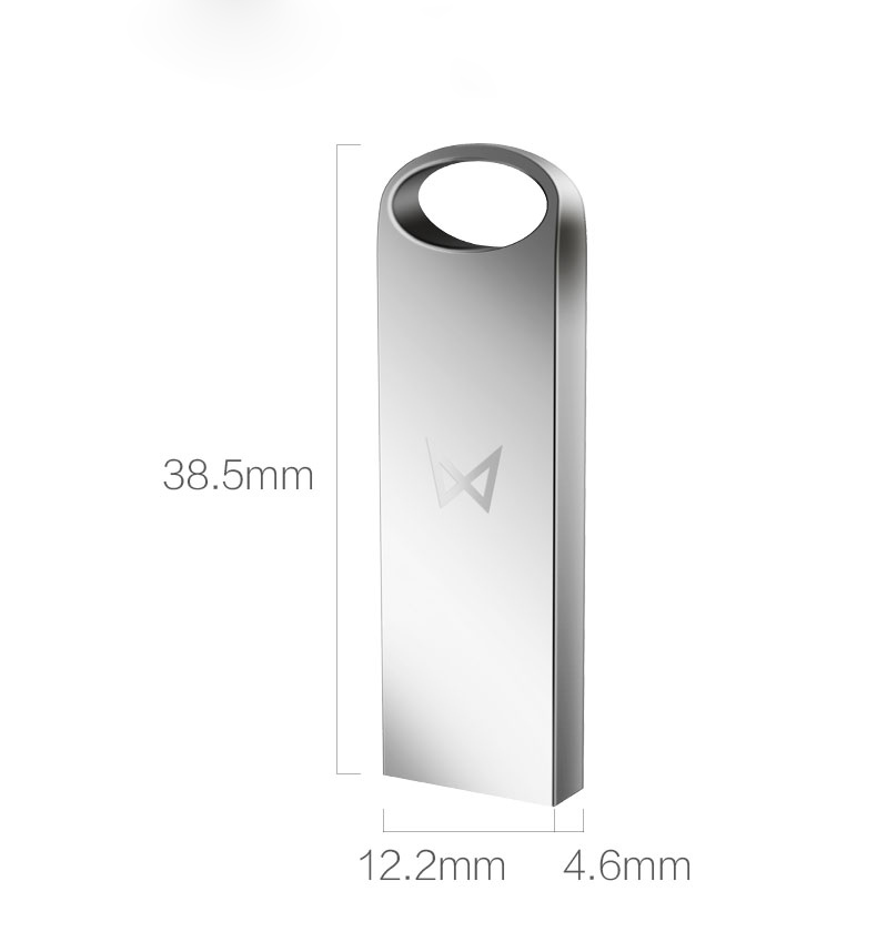 Maibenben USB 2.0 32G Flash Drive Metal Pen Drive Storage USB Flash Disk Silver
