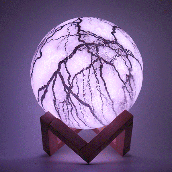 Impression 3D Lune Lampe Espace LED Veilleuse Télécommande / Tactile / Pat Contorl Lampe USB Charge Valentine Cadeau