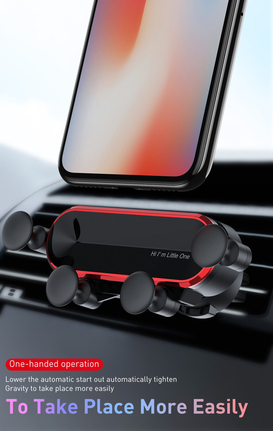 Bakeey New Gravity Linkage Automatic Lock Air Vent Car Phone Holder Car Phone Mount For 4.0-6.7 Inch Smart Phone for iPhone 11 Samsung Galaxy Note 10 Xiaomi Redmi Note 8 Pro 06cadf09 1824 4609 a3c8 377bde5b8d0c