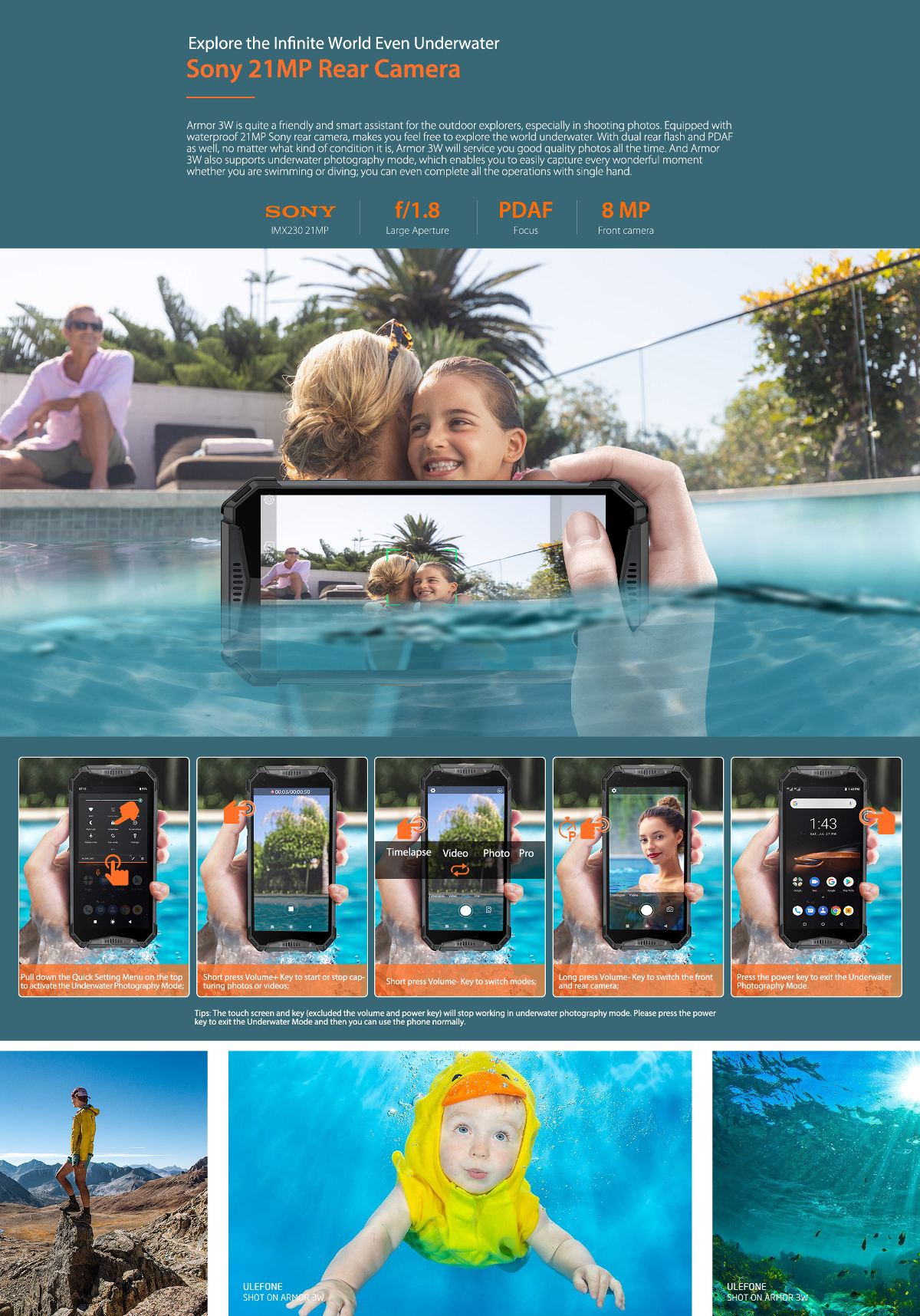 Ulefone Armor 3W,IP68 IP69K Waterproof,Helio P70 Octa core
