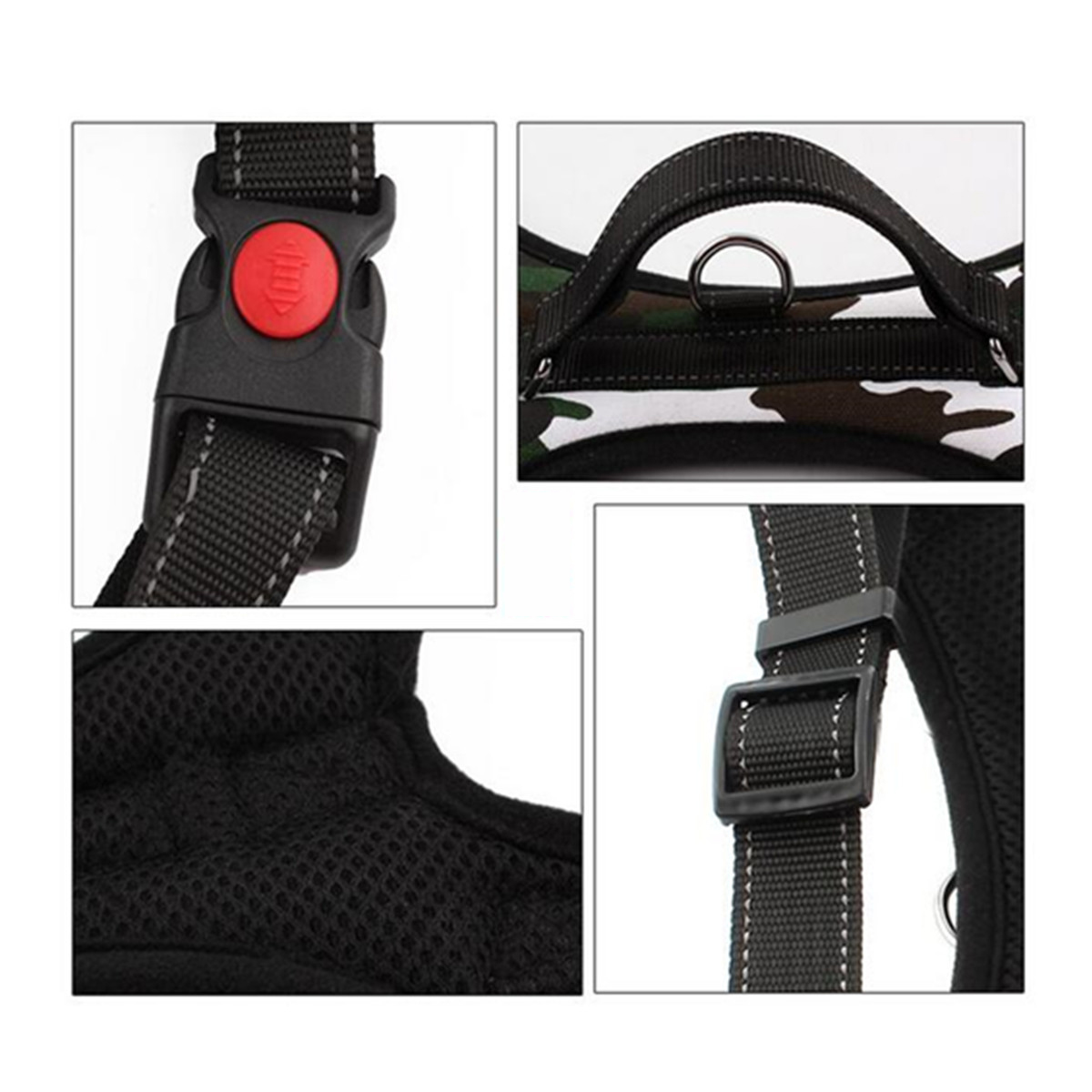 S / M / L / XL Chiens Colliers De Harnais Tactique Gilet Chien Formation Harnais Chien Traction Corde Chasse chien accessoires