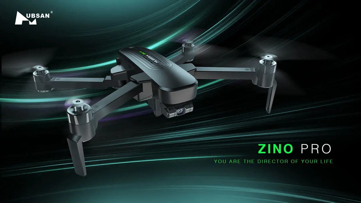 Hubsan ZINO PRO GPS 5 กรัม WiFi 4KM FPV กับ 4 พัน UHD กล้องแกน G Imbal ทรงกลม Panoramas RC จมูก Q Uadcopter RTF