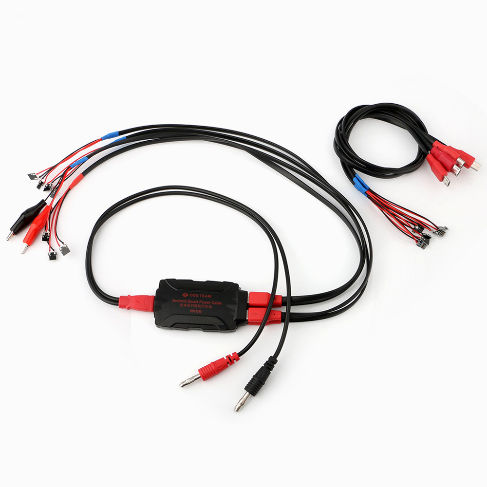 W106 Androïde Téléphones DC Câble D'alimentation Téléphone Réparation Test de Fil pour Samsung Huawei Xiaomi Câble De Charge Ligne De Charge