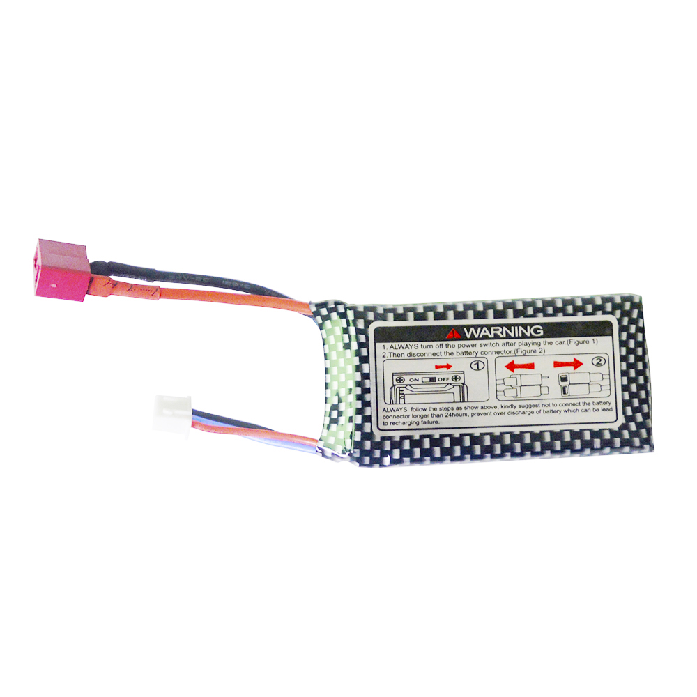 Xinlehong 9125 RC Car Lipo Battery 7.4v 1600mah 13.3*3.3*1.5cm T Plug