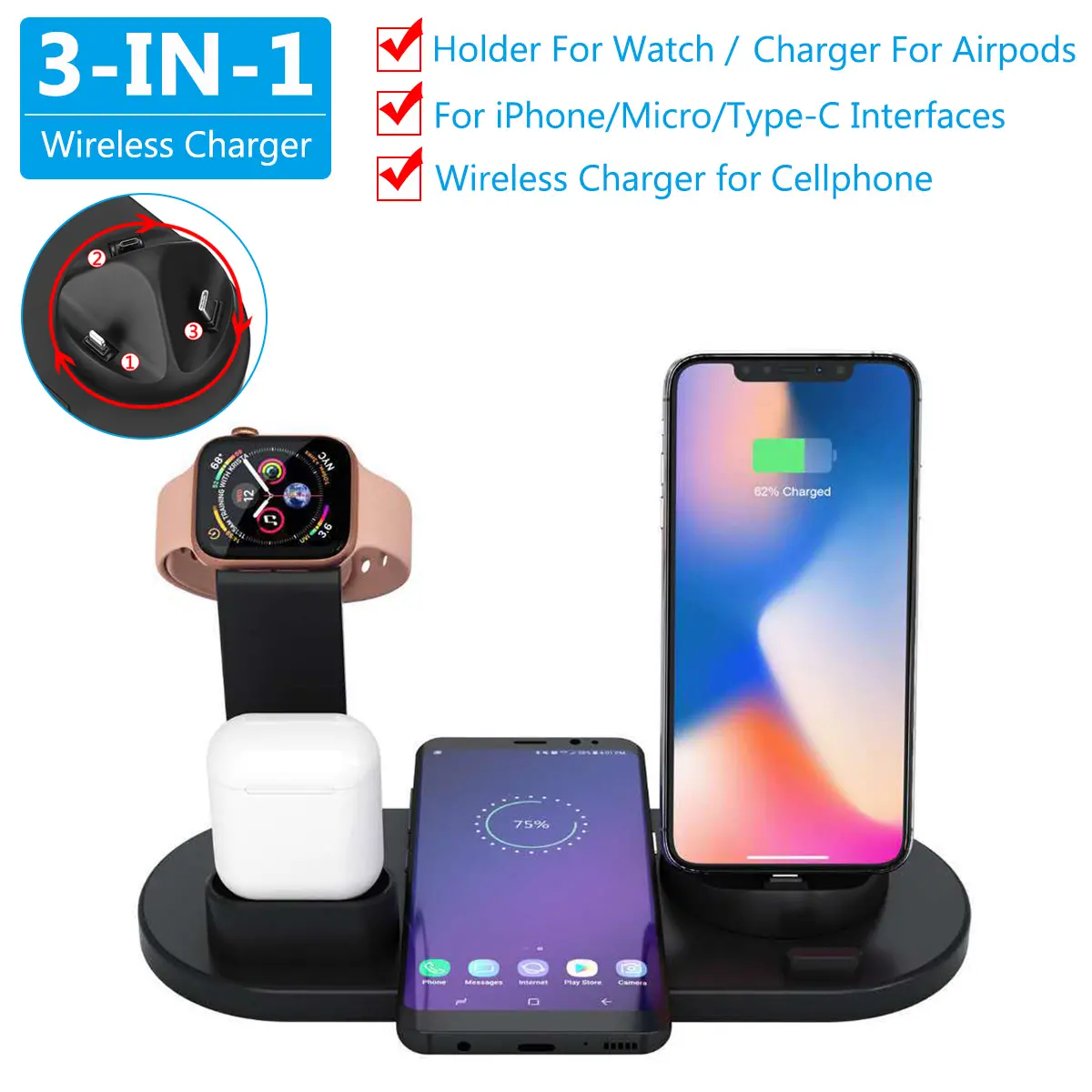 Bakeey 3 In 1 Qi Wireless Charger Dock Holder Mount for Apple Watch Airpods Phone 14e635ad 0553 437b be64 6adaeb07ac64.jpg