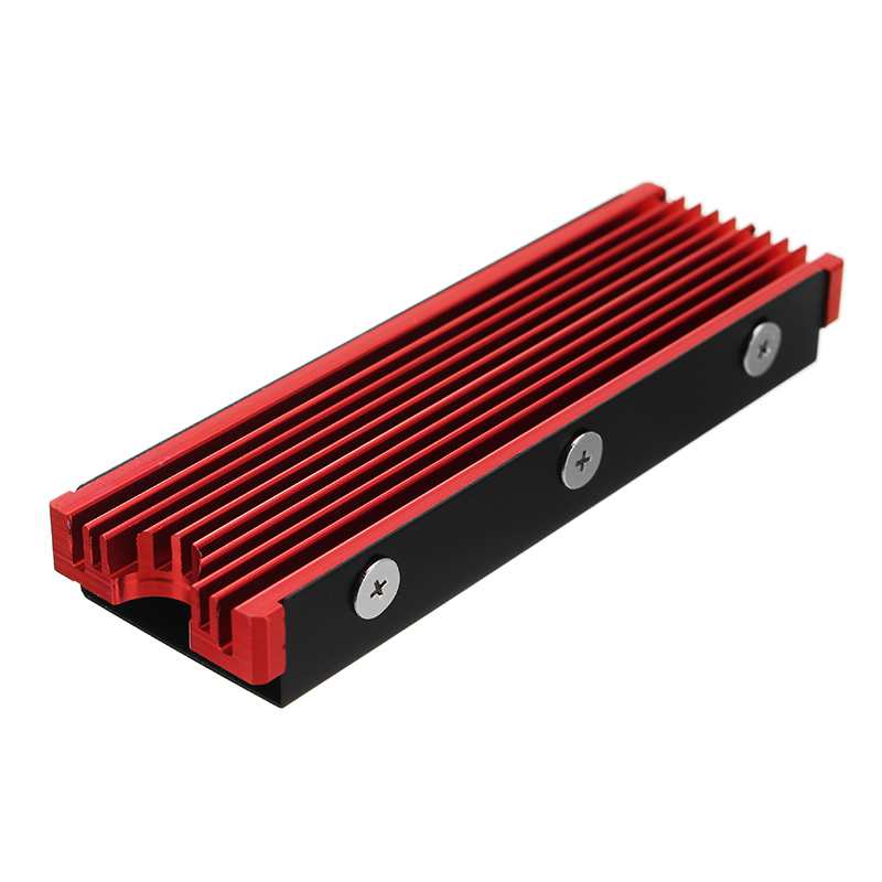 Dissipatore di calore in alluminio M.2 NVME NGFF PCI-E 2280 SSD Ventola di raffreddamento Aletta di raffreddamento con pad termico