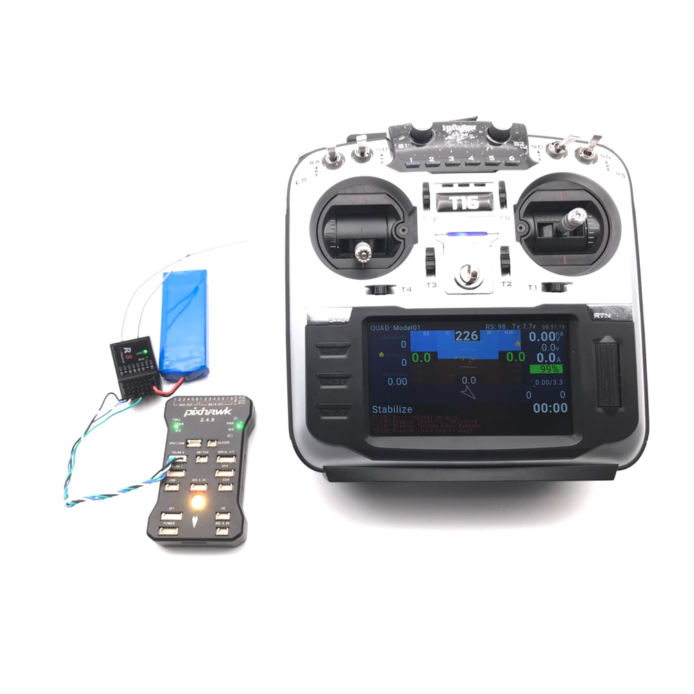 Cavalier R8 Récepteur RC 16CH Compatible T16 FrSky D16 D8 Prise en charge du mode PIX PX4 Contrôleur de vol APM PWM Sortie SBUS