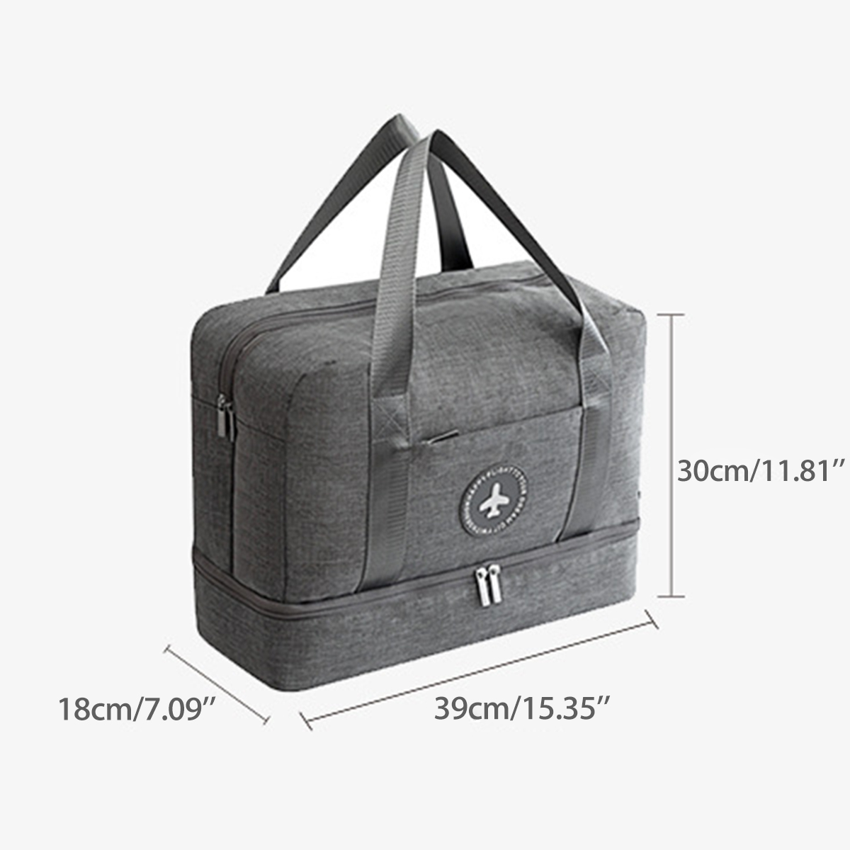 Sac de rangement sec de séparation humide Sac de voyage de voyage Sac de lavage d'organisateur cosmétique
