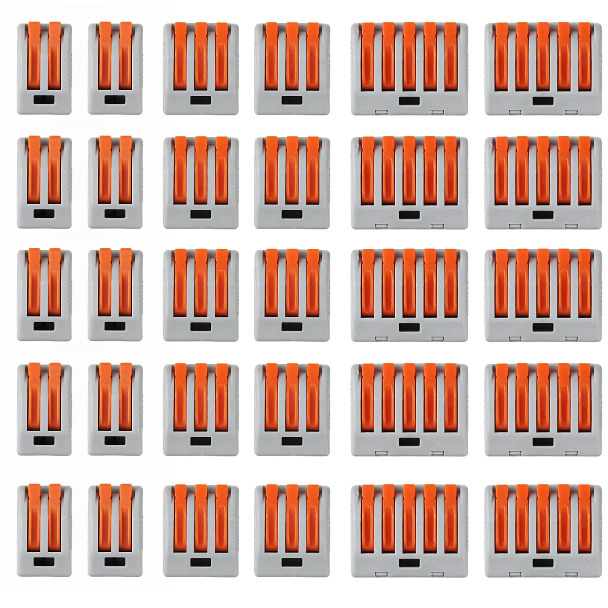 2/3/4 / 5Pin Wire Connettore Terminale Block Conduttore Threader Splitter Universal Connettores Terminali Cavo elettrico Cavo Connettore