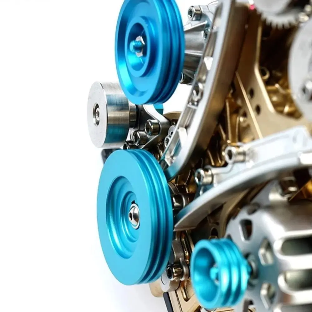 Teching V4 DM13 Four-Cylinder Stirling Engine Full Aluminum Alloy Model Collection