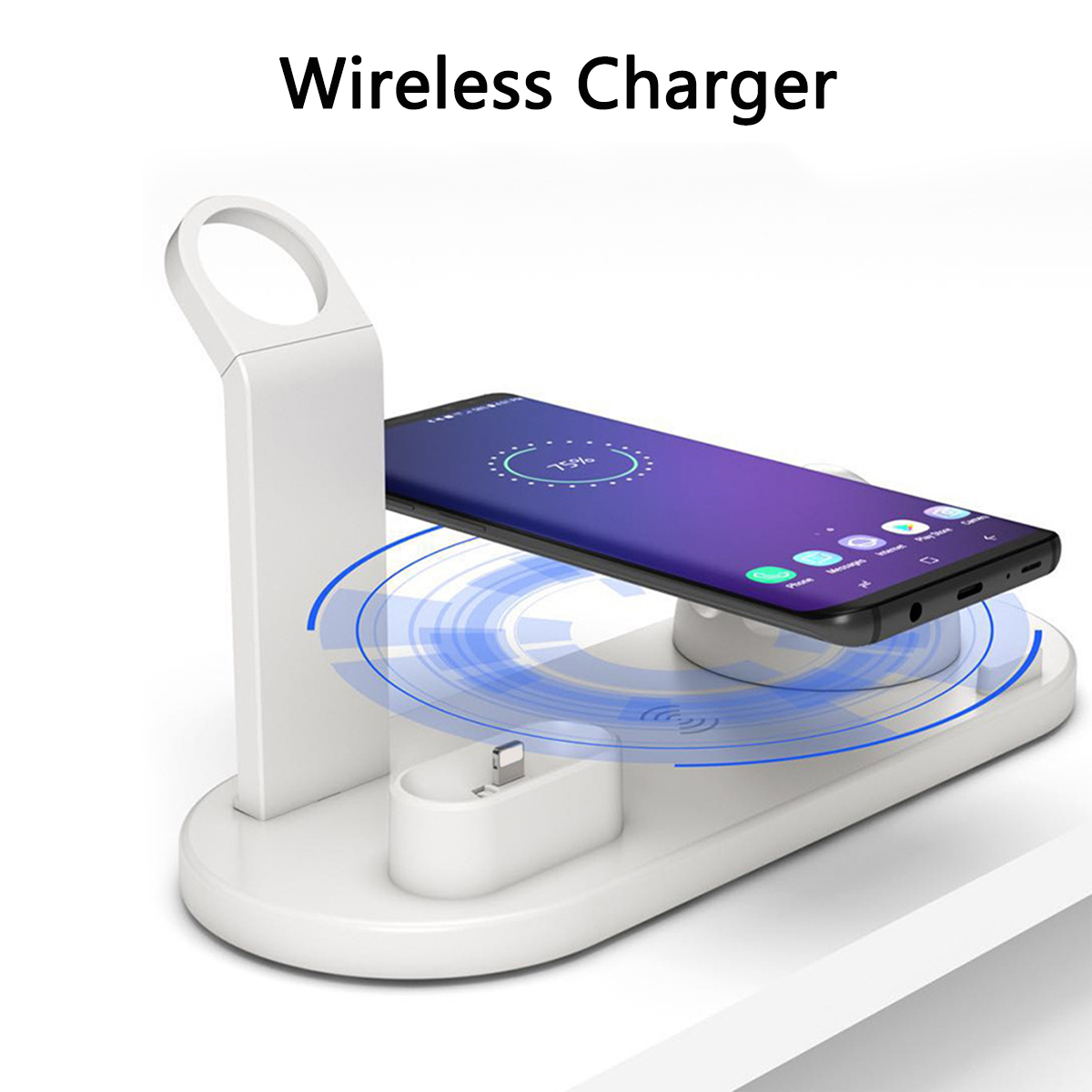 Bakeey 3 In 1 Qi Wireless Charger Dock Holder Mount for Apple Watch Airpods Phone ebc728fa 7d6c 4a02 8135 f4ee06d822f5