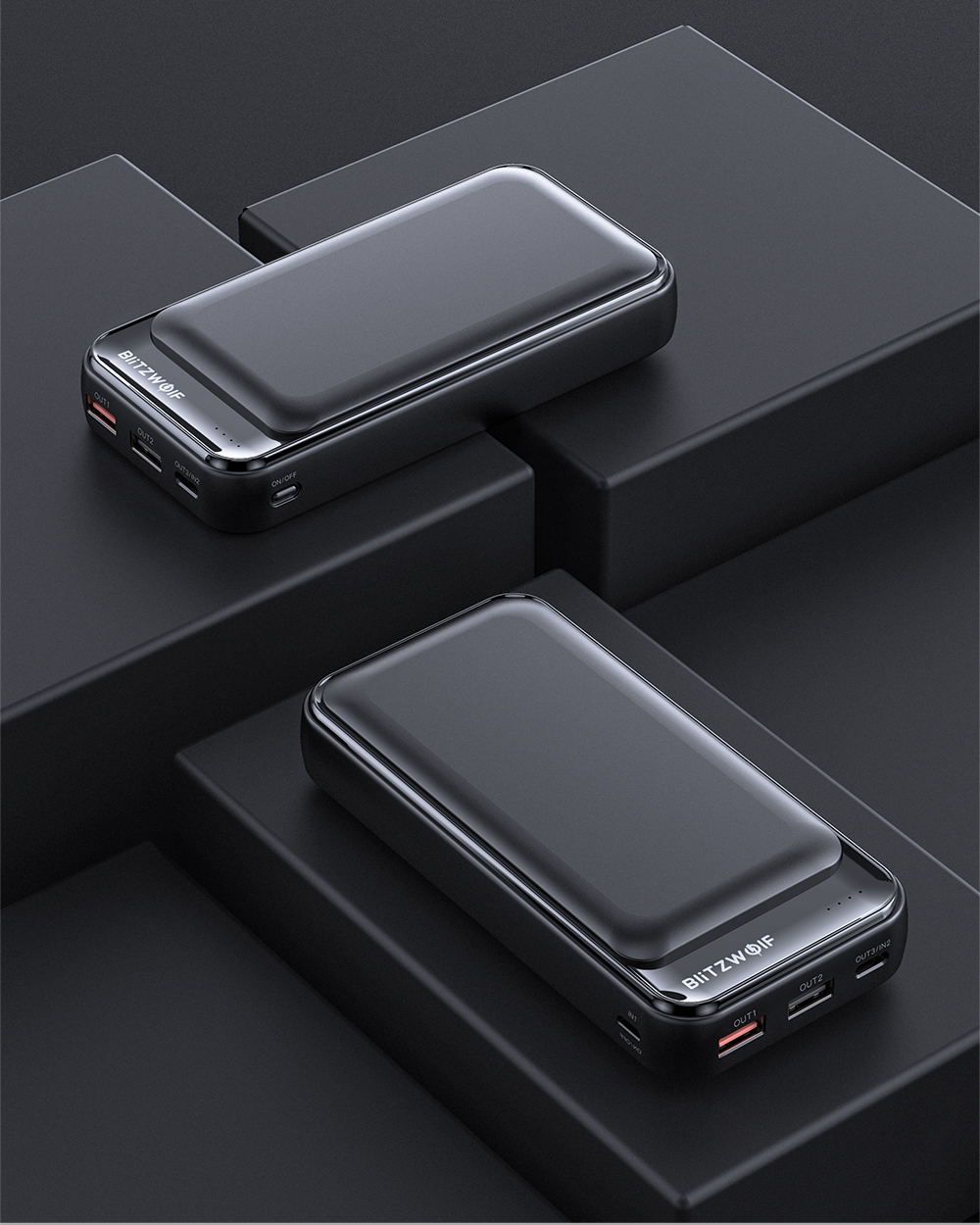 BlitzWolf® BW-P11 Banque de puissance pour PD3 pour 20000mAh 18W QC3.0 pour iPhone 11 Pro XR X pour Samsung S9 S10 pour Xiaomi Huawei