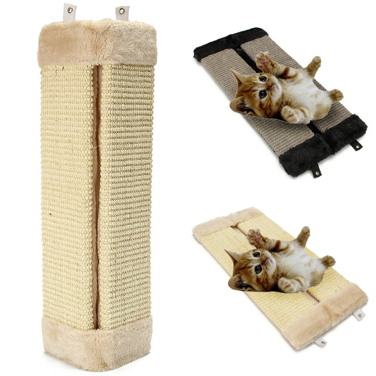 19 '' coin de mur de chat suspendu grattoir planche à gratter mat post jouets pour animaux de compagnie fournitures