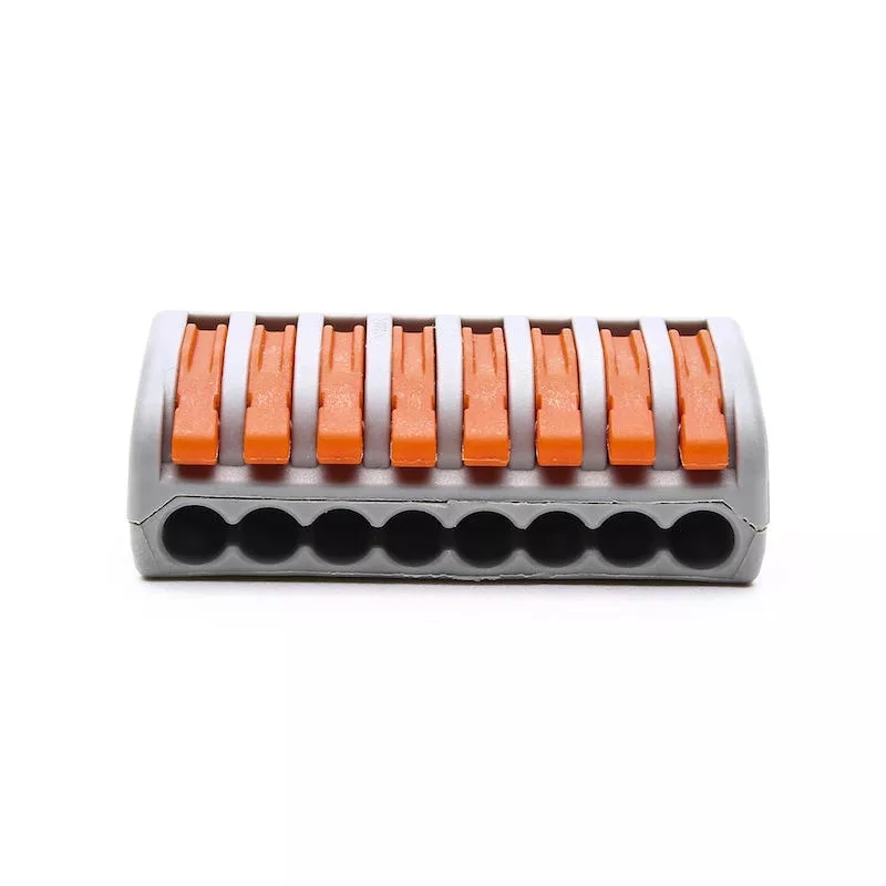 10Pcs PCT-218 8Pin Universal Connectors Terminals Electric Cable Wire Connector Terminal Block Cable Terminals